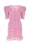 Isabel Marant Étoile Isabel Marant Etoile Pink Cotton Sireny Mini Dress In Pink