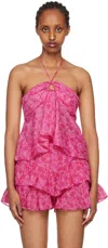 Isabel Marant Étoile Pink Gabao Camisole In 40fa Fuchsia