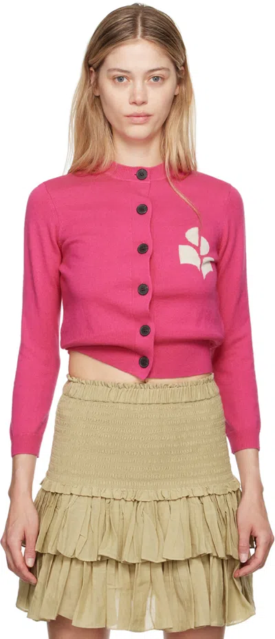 Isabel Marant Étoile Pink Newton Cardigan In 86or Orchid