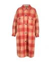 Isabel Marant Étoile Marant Étoile Woman Coat Orange Size 2 Recycled Polyester, Virgin Wool, Polyester, Acrylic In Red