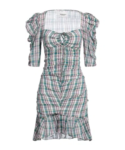 Isabel Marant Étoile Plaid Dress In Blue