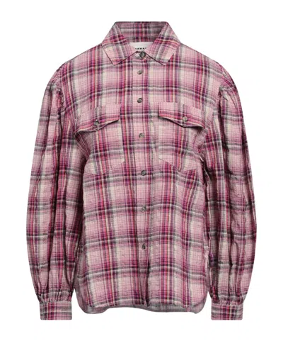 Isabel Marant Étoile Plaid Longsleeve Shirt In Pink