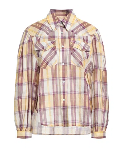 Isabel Marant Étoile Plaid Long-sleeved Shirt In Multi