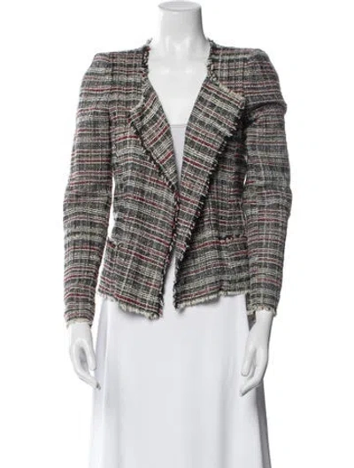 Pre-owned Isabel Marant Étoile Plaid Print Blazer In Black