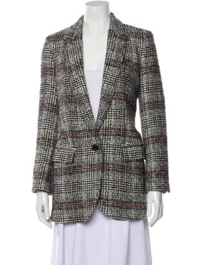 Pre-owned Isabel Marant Étoile Plaid Print Blazer In Black