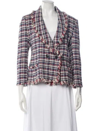 Pre-owned Isabel Marant Étoile Plaid Print Blazer In Blue