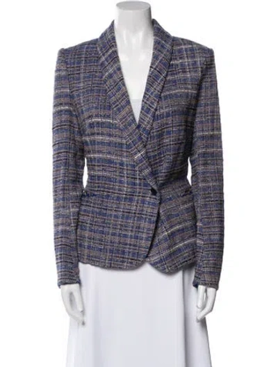 Pre-owned Isabel Marant Étoile Plaid Print Blazer In Blue