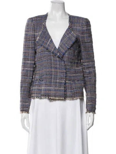 Pre-owned Isabel Marant Étoile Plaid Print Blazer In Blue