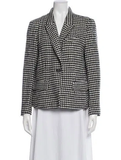 Pre-owned Isabel Marant Étoile Plaid Print Blazer In Gray