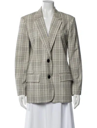 Pre-owned Isabel Marant Étoile Plaid Print Blazer In Neutral