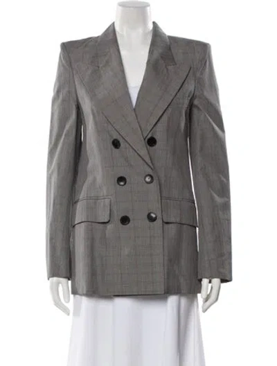 Pre-owned Isabel Marant Étoile Plaid Print Blazer W/ Tags In Grey