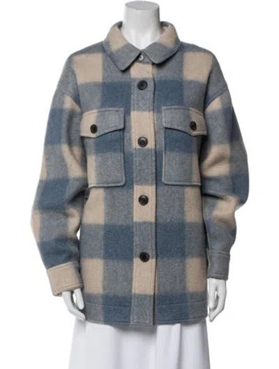 Pre-owned Isabel Marant Étoile Plaid Print Coat