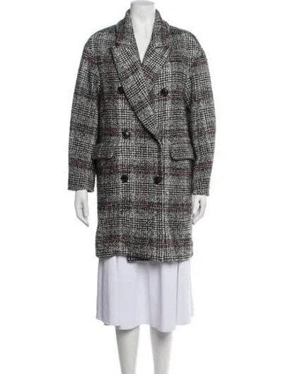 Pre-owned Isabel Marant Étoile Plaid Print Coat In Multicolor