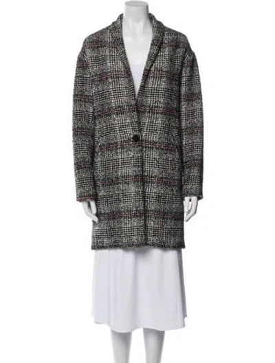 Pre-owned Isabel Marant Étoile Plaid Print Coat In Neutral