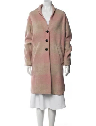 Pre-owned Isabel Marant Étoile Plaid Print Coat In Neutral