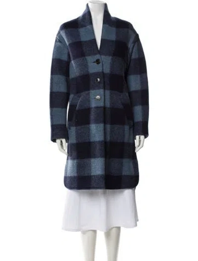 Pre-owned Isabel Marant Étoile Plaid Print Jacket In Blue