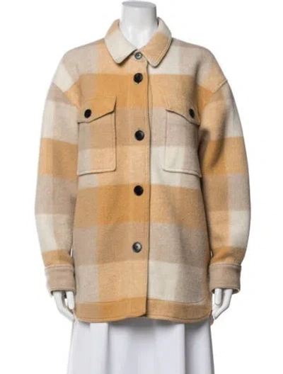 Pre-owned Isabel Marant Étoile Plaid Print Jacket In Yellow