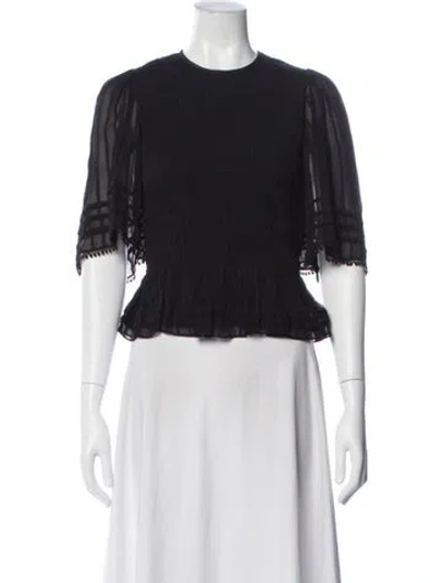 Pre-owned Isabel Marant Étoile Plaid Print Long Sleeve Button-up Top In Black