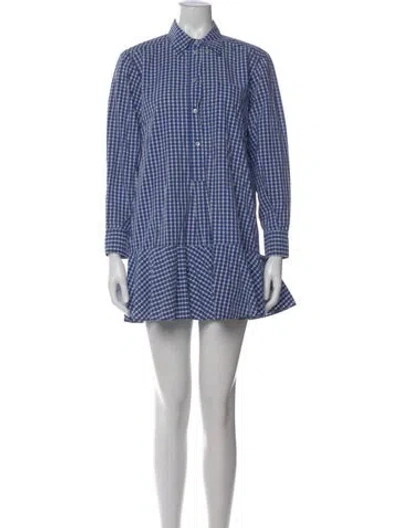 Pre-owned Isabel Marant Étoile Plaid Print Mini Dress In Multi