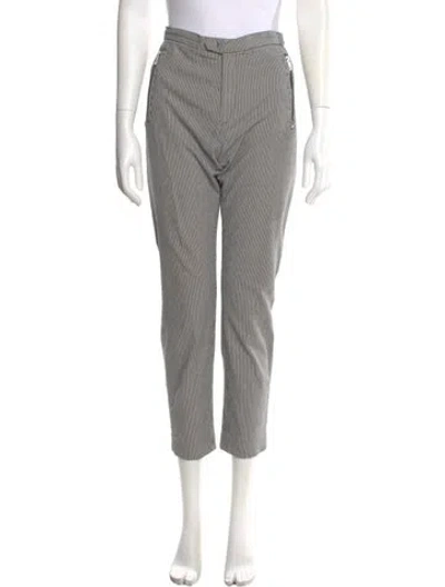 Pre-owned Isabel Marant Étoile Plaid Print Straight Leg Pants In Gray