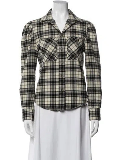 Pre-owned Isabel Marant Étoile Plaid Print Sweater In Green