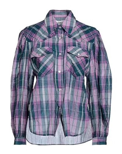 Isabel Marant Étoile Plaid Shirt In Purple
