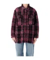 Isabel Marant Étoile Harvely Check Overshirt Jacket Plaid Design In Black