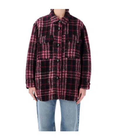 ISABEL MARANT ÉTOILE ISABEL MARANT ÉTOILE HARVELY CHECK SHIRT JACKET