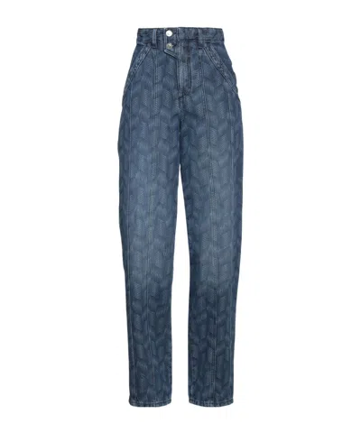 Isabel Marant Étoile Plain Colour Denim Trousers In Blue