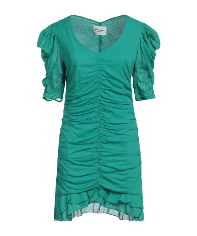 Isabel Marant Étoile Plain Colour Short Dress In Green