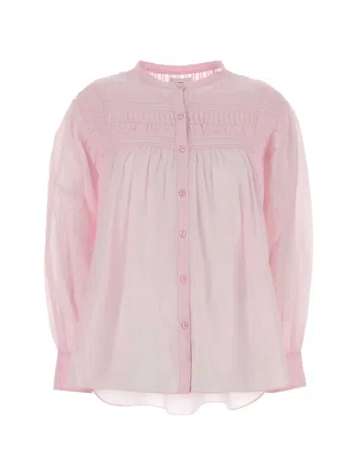 Isabel Marant Étoile Isabel Marant Etoile Women Pink Cotton Plalia Blouse