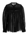 Isabel Marant Étoile 'plalia' Black Shirt With Pleated Details In Black