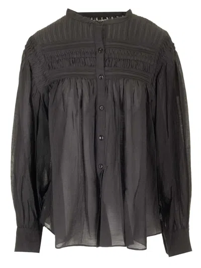 ISABEL MARANT ÉTOILE PLALIA TOPS BLACK