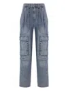 Isabel Marant Étoile Cargo Trousers Featuring Multiple Pockets In Blue