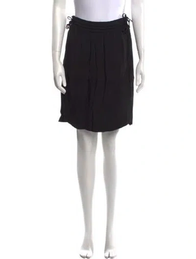 Pre-owned Isabel Marant Étoile Pleated Accents Knee-length Skirt In Black