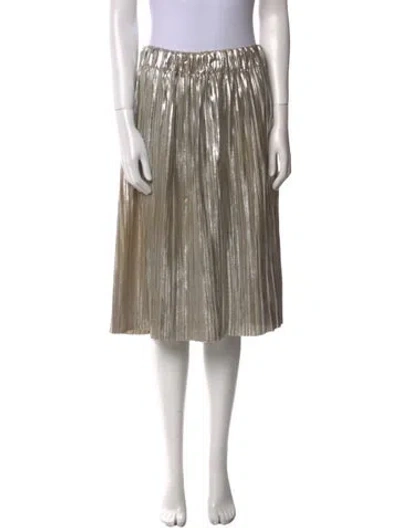 Pre-owned Isabel Marant Étoile Pleated Accents Knee-length Skirt In Silver