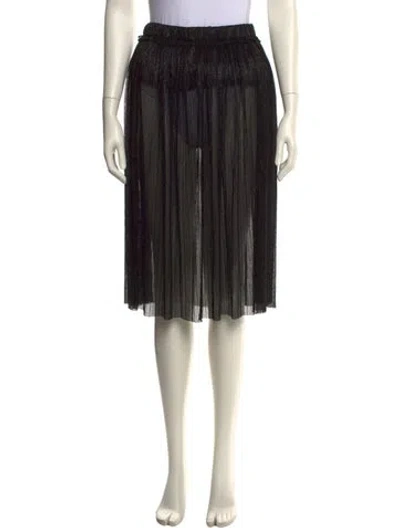Pre-owned Isabel Marant Étoile Pleated Accents Knee-length Skirt W/ Tags In Black
