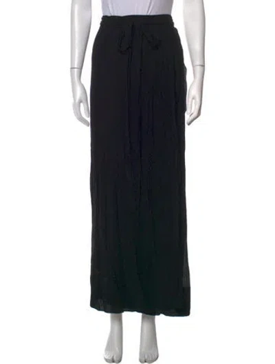 Pre-owned Isabel Marant Étoile Pleated Accents Long Skirt In Black