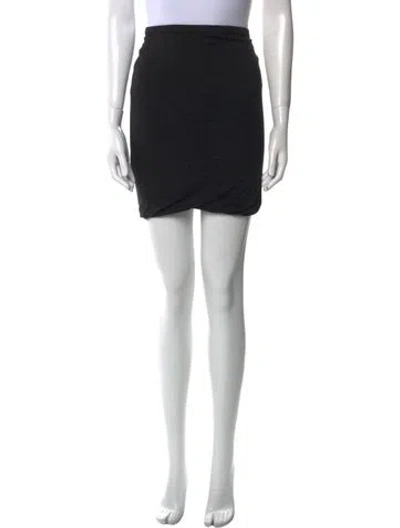 Pre-owned Isabel Marant Étoile Pleated Accents Mini Skirt In Black