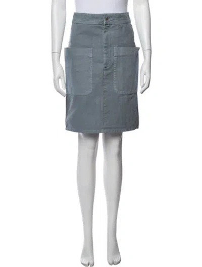 Pre-owned Isabel Marant Étoile Pleated Accents Mini Skirt In Blue
