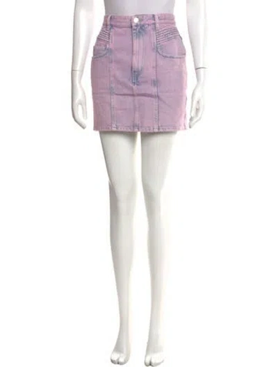 Pre-owned Isabel Marant Étoile Pleated Accents Mini Skirt In Pink