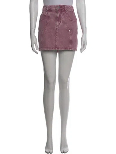 Pre-owned Isabel Marant Étoile Pleated Accents Mini Skirt In Purple