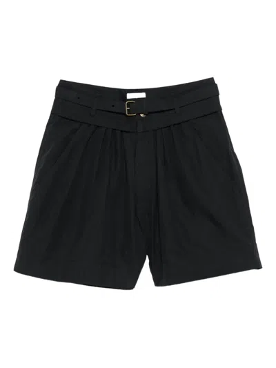 Isabel Marant Étoile Pleated Belted Shorts In Black