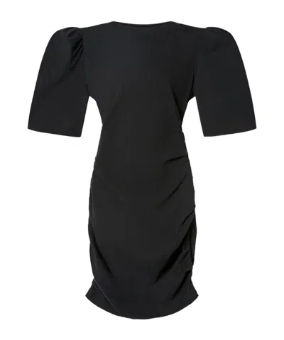 Isabel Marant Étoile Fitted Black Mini Dress With Ruched Detailing