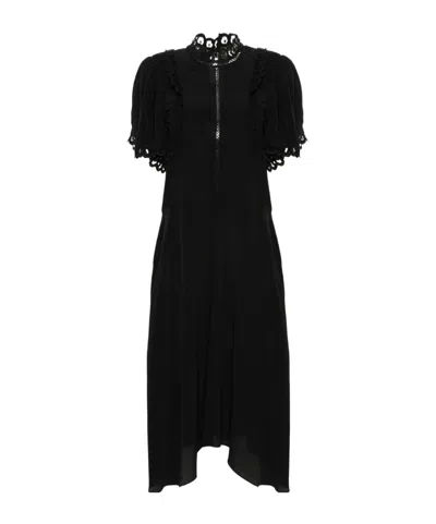 Isabel Marant Étoile Pleated Detail Dress In Black