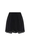 Isabel Marant Étoile Marant Etoile Women Naomi Cotton Mini Skirt In Black