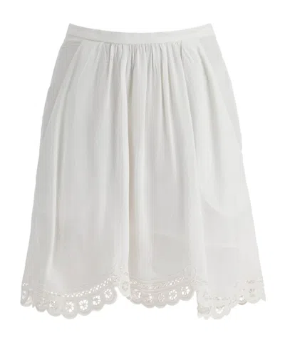 ISABEL MARANT ÉTOILE ISABEL MARANT ÉTOILE EMBROIDERED-TRIM MINI SKIRT