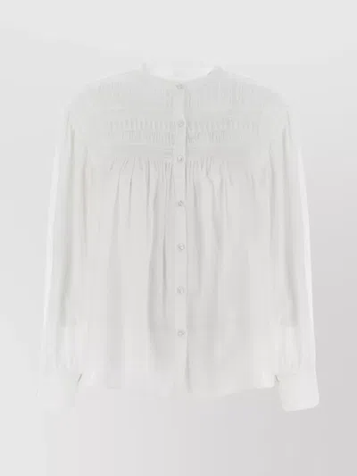Isabel Marant Étoile 'pleated Long Sleeves Shirt Design' In Multi