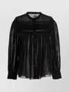 Isabel Marant Étoile Pleated Sheer Fabric Shirt With Long Sleeves