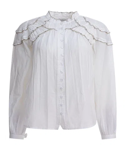 Isabel Marant Étoile Pleated Shirt In White